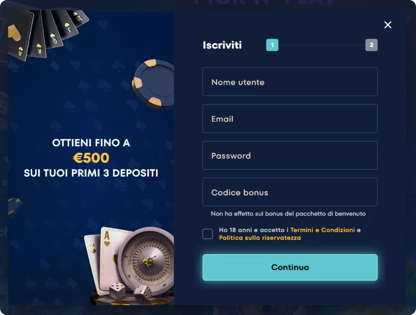 Spintropolis registrazione