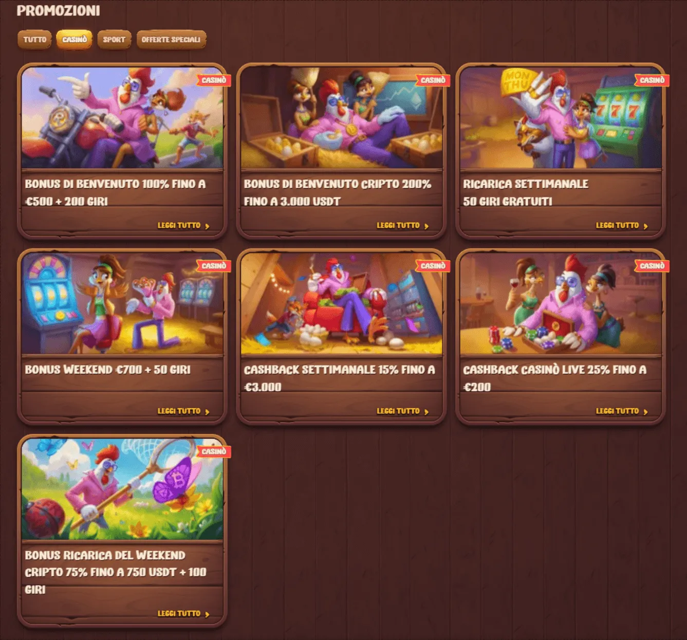 Bonus Roostino Casino: benvenuto e promozioni